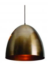  BKNP16QB - Brooklyn - Pendant - 15.75'' - Antique Brass Finish