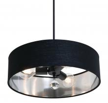  CLNP18MBBK-BKSL - Celine Pendant 18'' Medium Base BK - BKSL shade