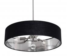  CLNP24MBSN-BKSL - Celine Pendant 24'' Medium Base SN - BKSL shade