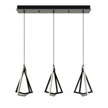  GNAP15L30D1BKLNR3 - Gianna Linear Three Pendant 3000K 120V Black