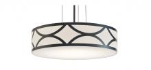  LAKP20MBBK - Lake 3 Light 20'' Pendant, 120V, BK