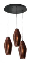  MLAP13CPRND3 - Mila 3 Light Round Pendant