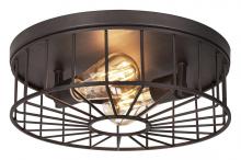  THEF13MBBK - Theo 2 Light Flush Mount