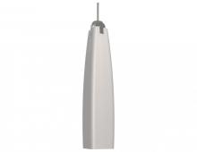  DEP126SNEC - One Light Satin Nickel White Glass Down Mini Pendant