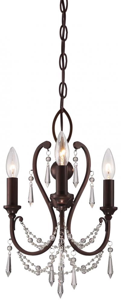 3 LIGHT MINI CHANDELIER