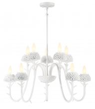  5907-655 - 10 LIGHT TOW TIER CHANDELIER