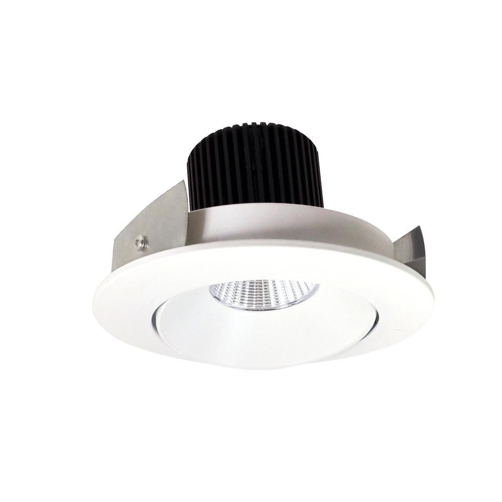 4" Iolite LED Round Adjustable Cone Reflector, 1000lm / 14W, 5000K, Matte Powder White Reflector