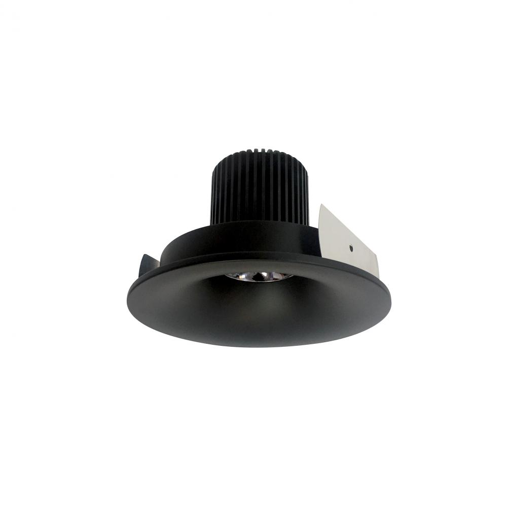 4" Iolite LED Round Bullnose, 10-Degree Optic, 800lm / 12W, 2700K, Black Finish