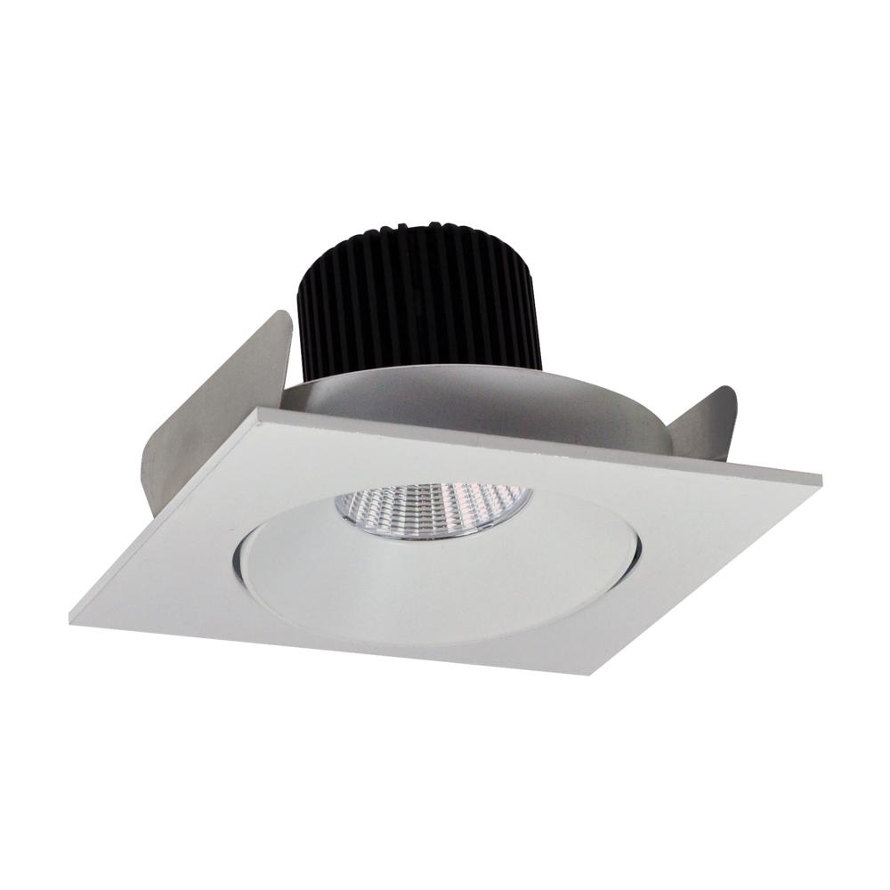 4" Iolite LED Square Adjustable Cone Reflector, 1000lm / 14W, 3000K, White Reflector / White