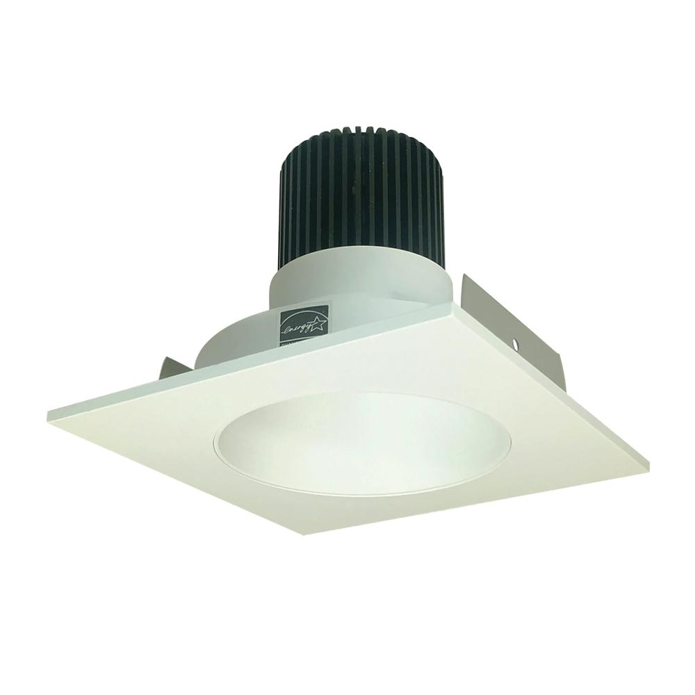 4" Iolite LED Square Reflector with Round Aperture, 10-Degree Optic, 800lm / 12W, 3000K, White
