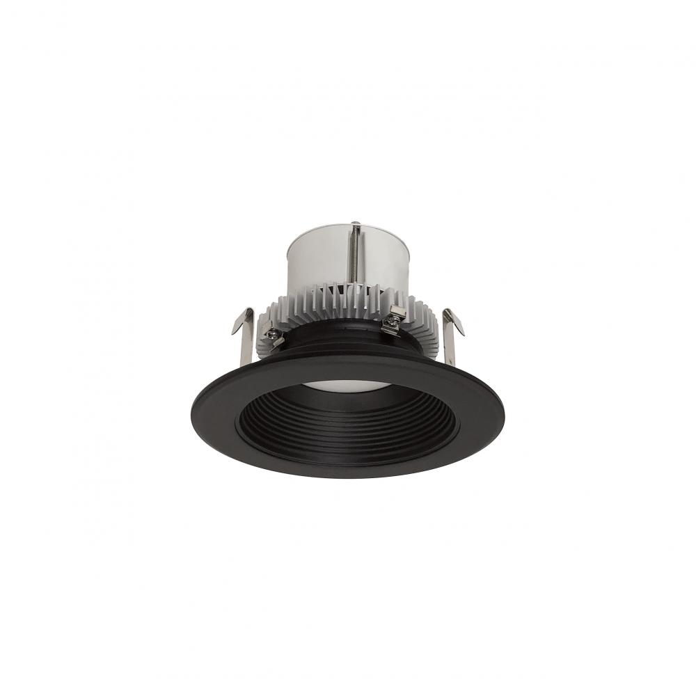 4" Cobalt Click LED Retrofit, Baffle, 1000lm / 12W, 4000K, Black Baffle / Black Flange,