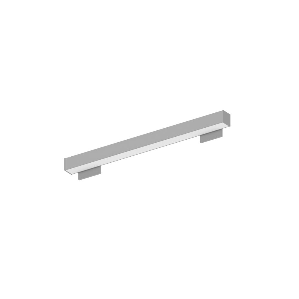 2' L-Line LED Wall Mount Linear, 2100lm / 3500K, 4"x4" Left Plate & 4"x4" Right