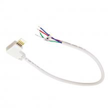  NAL-811/12LW - 12" Side Power Line Cable Open Wire for Lightbar Silk, Left, White