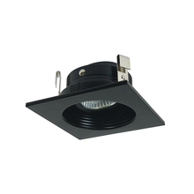  NL-3410BB - 3" Square Round , Baffle with Flange, Black