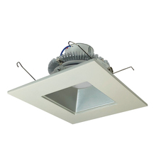  NLCBC2-65627HZW/10LE4EM - 6" Cobalt Click LED Retrofit, Square Reflector, 1000lm / 12W, 2700K, Haze Reflector / White