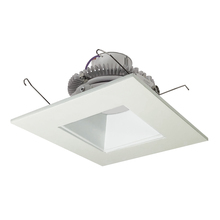  NLCBC2-65635WW/ALE4EM - 6" Cobalt Click LED Retrofit, Square Reflector, 750lm / 10W, 3500K, White Reflector / White