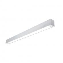  NLUD-4334A/OS - 4' L-Line LED Indirect/Direct Linear, 6152lm / Selectable CCT, Aluminum Finish, with Motion