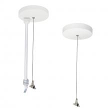  NLUD-PCCW - 8' Pendant Power & Aircraft Mounting Kit for NLUD Series, White Finish