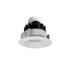  NRMC3-41L127FMPW - 4" Marquise III Retrofit, Matte Powder White Reflector/Matte Powder White Flange, 120-277V;