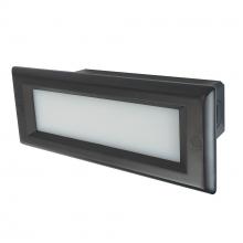  NSW-842/32BZ - Brick Die-Cast LED Step Light w/ Frosted Lens Face Plate, 146lm / 4.6W, 3000K, Bronze Finish