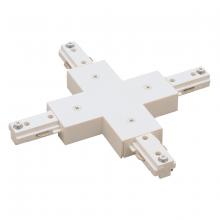  NT-2315W - X Connector, 2 Circuit Track, Right Polarity, White