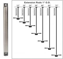  360000MDW - Fan Down Rod 12 Inch