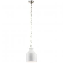  44306WH - Montauk 1 Light Mini Pendant White