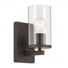  45495OZCLR - Crosby 4.5" 1-Light Wall Sconce with Clear Glass in Olde Bronze