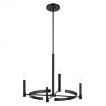  52426BK - Tolani 20.25" 4-Light Chandelier in Black