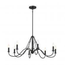  52456BKT - Chandelier 8Lt