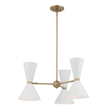  52565CPZWH - Chandelier 6Lt