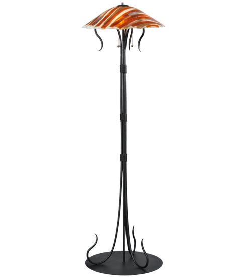 65"H Marina Fused Glass Floor Lamp