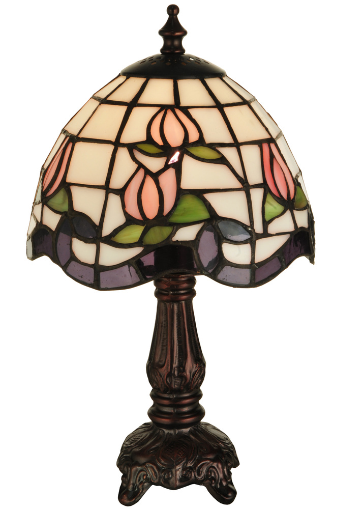 12" High Roseborder Mini Lamp