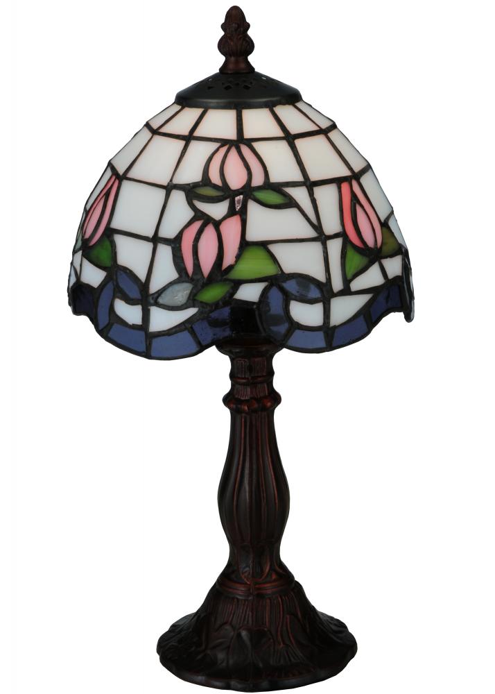 14"H Roseborder Mini Lamp