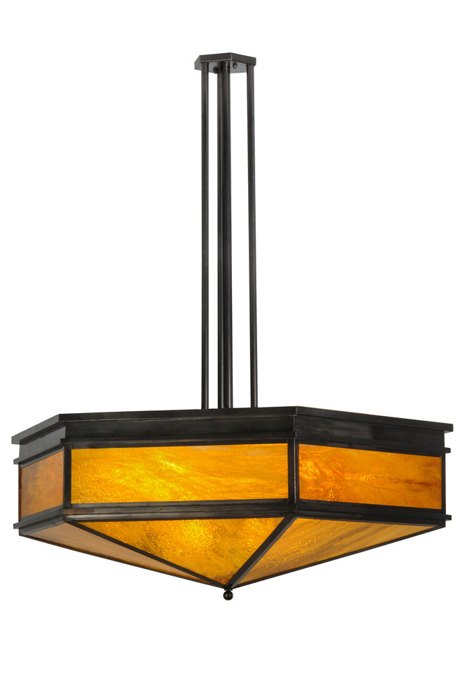 45"W Davis Street Octagon Inverted Pendant