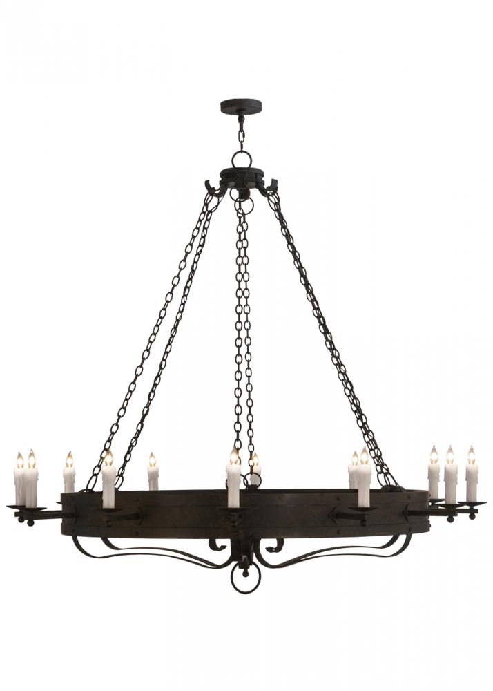 72"W Parnella 12 LT Chandelier