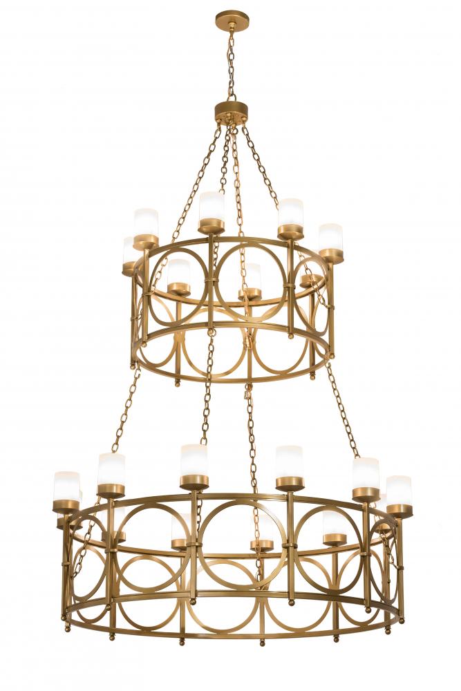 60" Wide Porta 20 LT Two Tier Chandelier