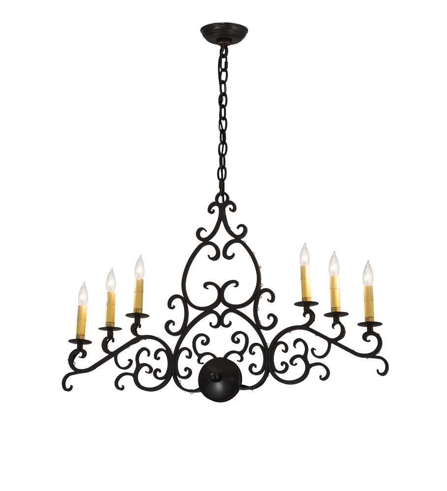 36" Long Meredith Oblong Chandelier