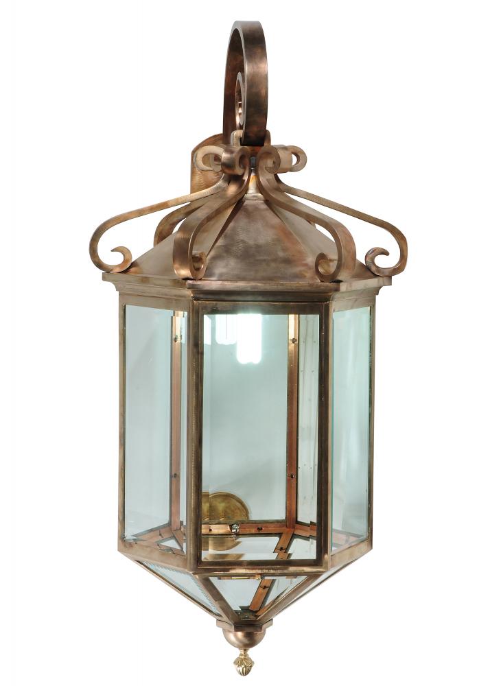 21"W Anza Lantern Wall Sconce