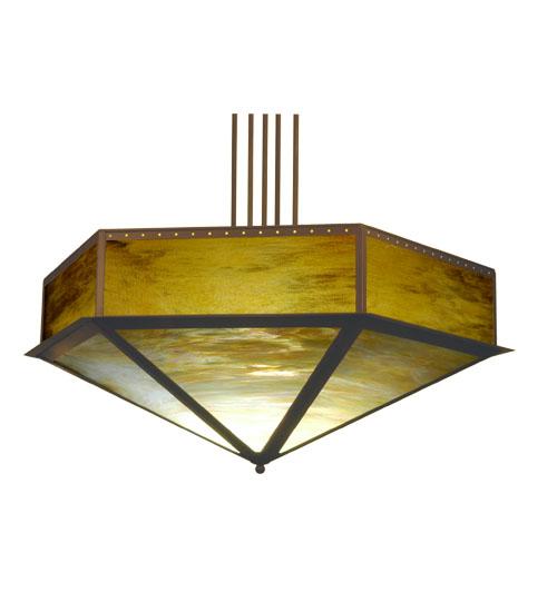 51" Wide Hexagon Inverted Pendant