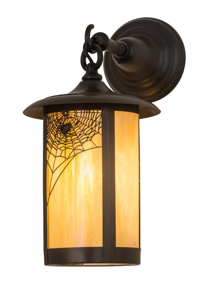 8"W Fulton Spider Web Hanging Wall Sconce