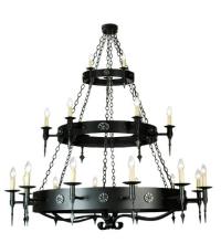 Meyda Green 110046 - 72"W Warwick 21 LT Three Tier Chandelier