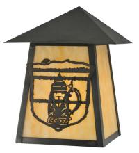  112463 - 9" Wide Lake Clear Lodge Stein Wall Sconce