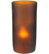 114025 - 3"W Cylindre Frosted Amber Glass Shade