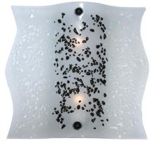  114170 - 11.5"W Metro Fusion Ice Age Glass Wall Sconce