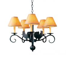 Meyda Green 115631 - 24" Wide Animal 5 Light Chandelier