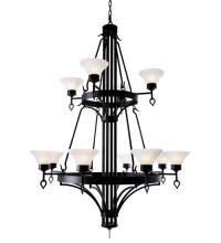  116425 - 48" Wide Savino 12 Light Two Tier Chandelier