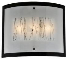  116897 - 24" Wide Fused Glass Twigs Glass Wall Sconce