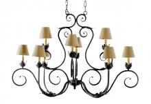 Meyda Green 118049 - 48" Long Claire 10 Light Oblong Chandelier