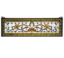  119444 - 33"W X 10"H Fairytale Transom Stained Glass Window